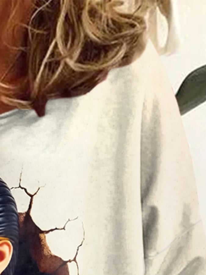 Women's Music King Print Sweatshirt