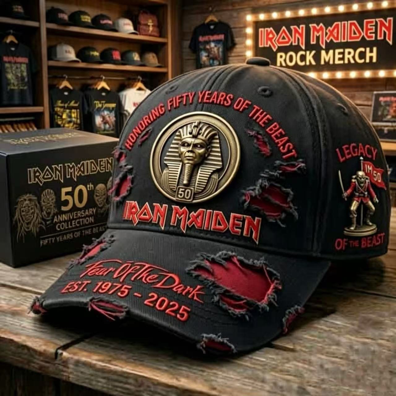 Unisex England Heavy Metal Band 2026 Tour Print Baseball Cap