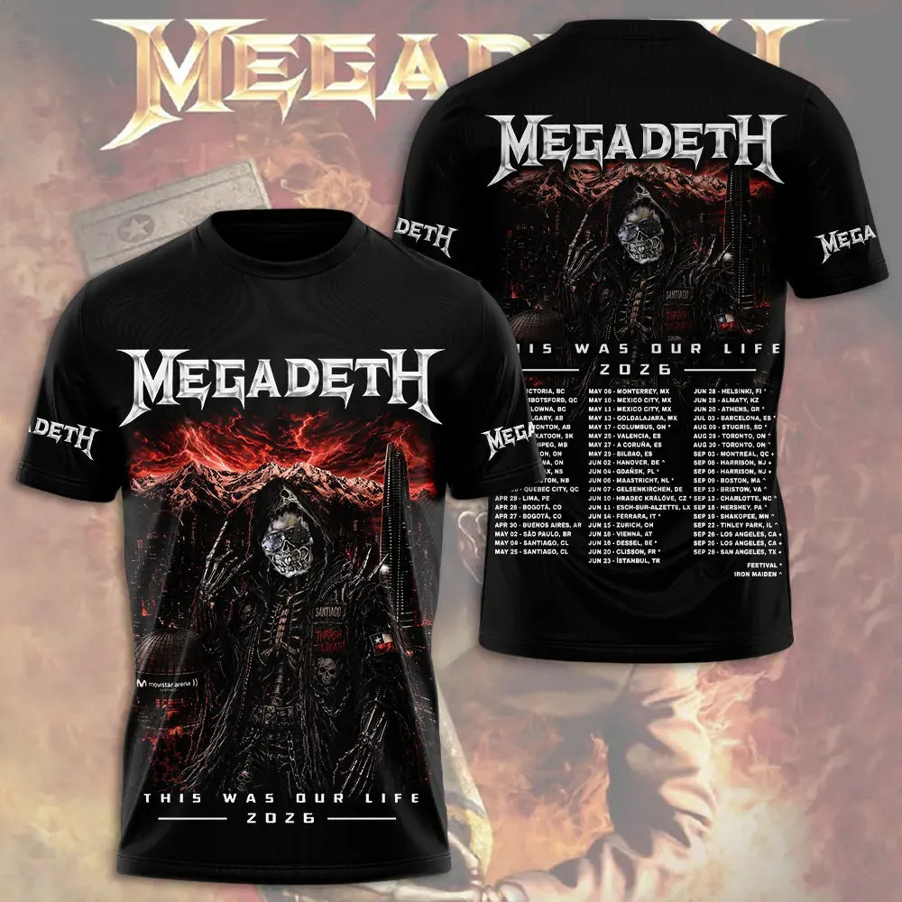 Men's American Thrash Metal Band Short-Sleeve T-Shirt