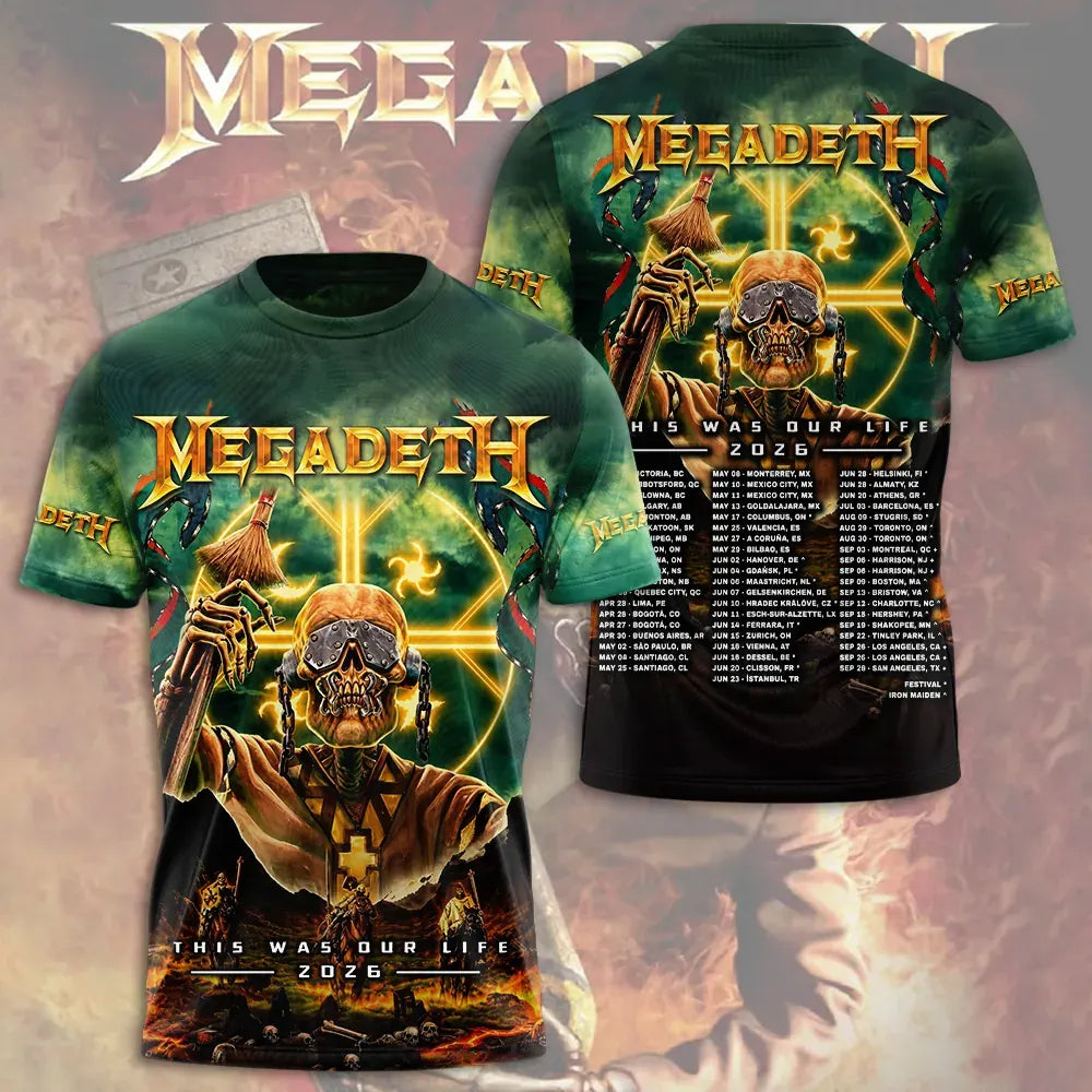 Men's American Thrash Metal Band Short-Sleeve T-Shirt
