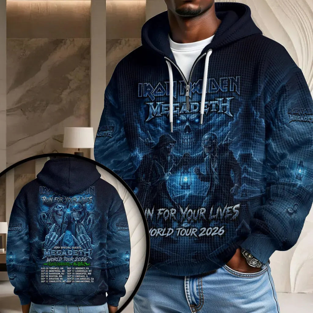Men's American Thrash Metal Band Print Jacket