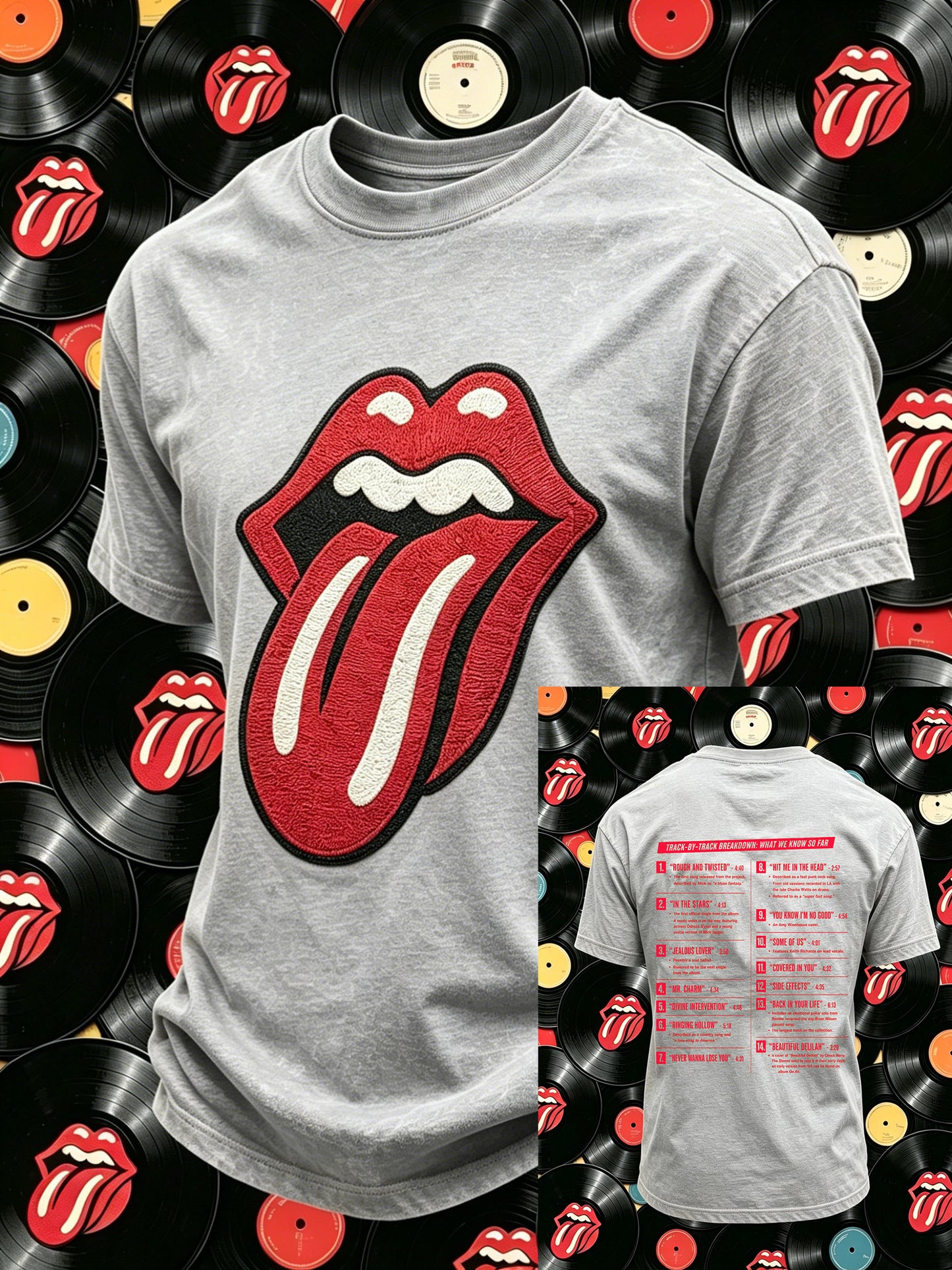 Men's Rock Band Tongue T-Shirt
