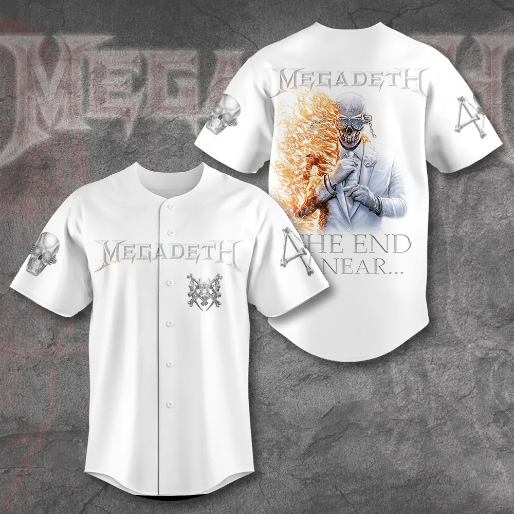 Men's American Thrash Metal Band Print Shirt