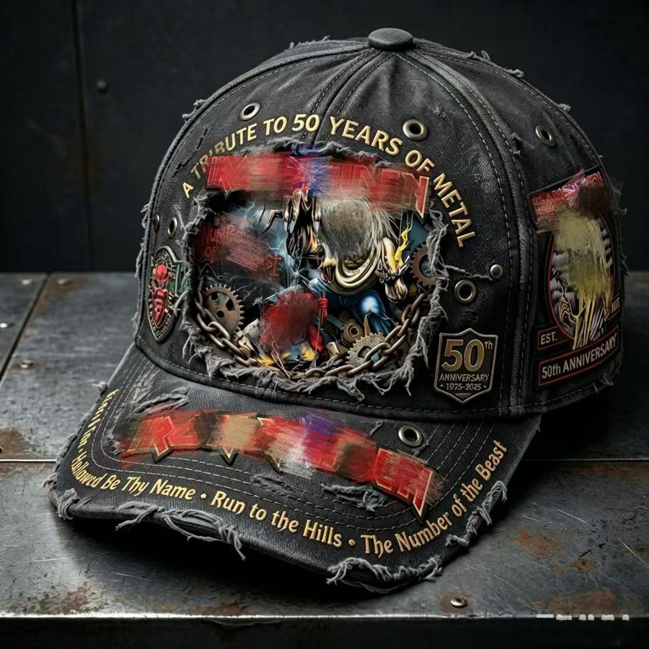 Unisex England Heavy Metal Band 2026 Tour Print Baseball Cap