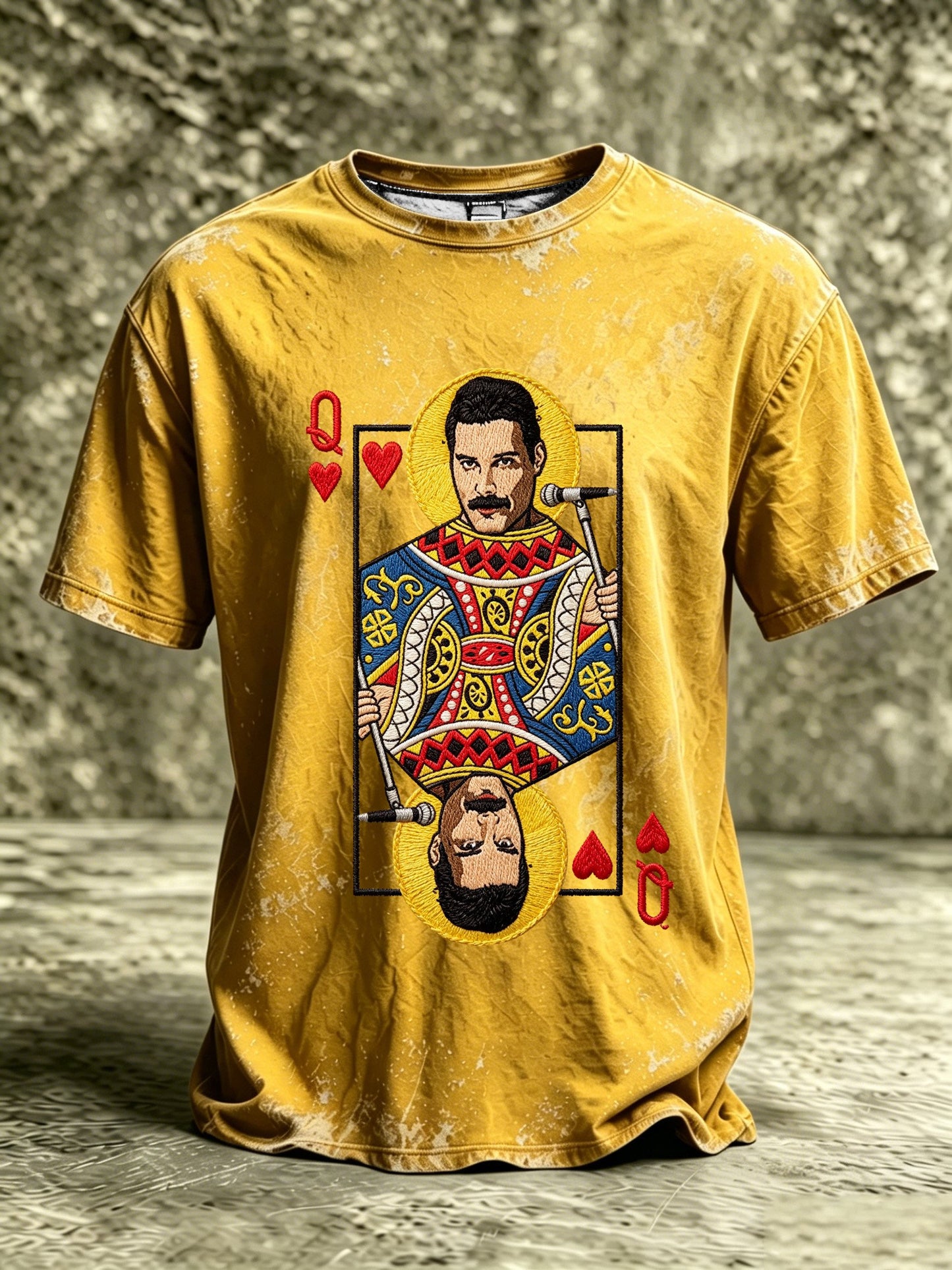 Men's Music-Print Casual Top