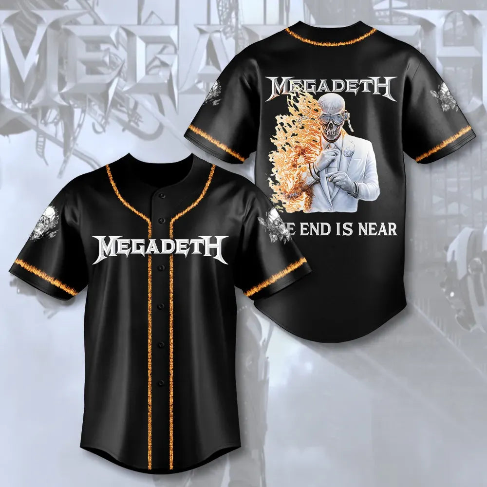 Men's American Thrash Metal Band Print Shirt