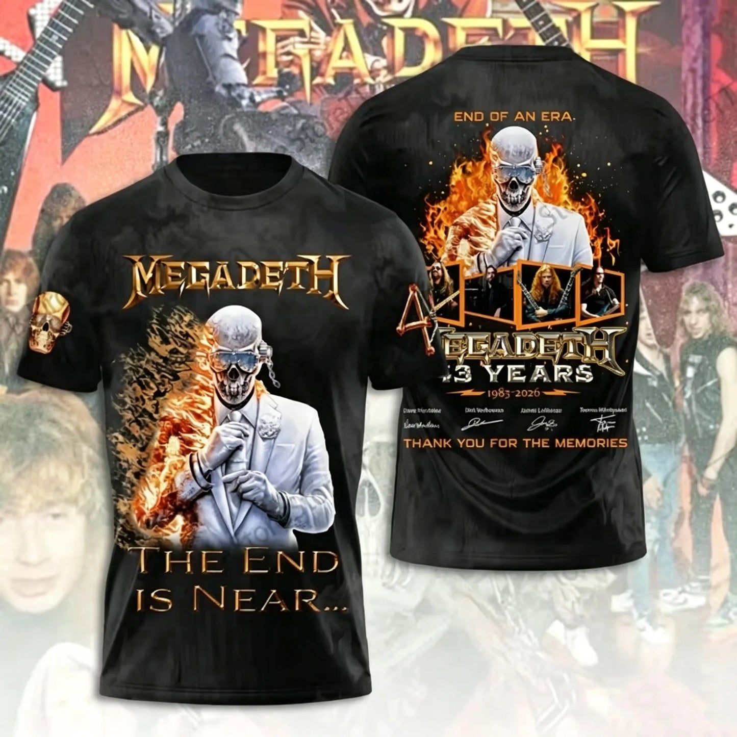 Men's American Thrash Metal Band Short-Sleeve T-Shirt