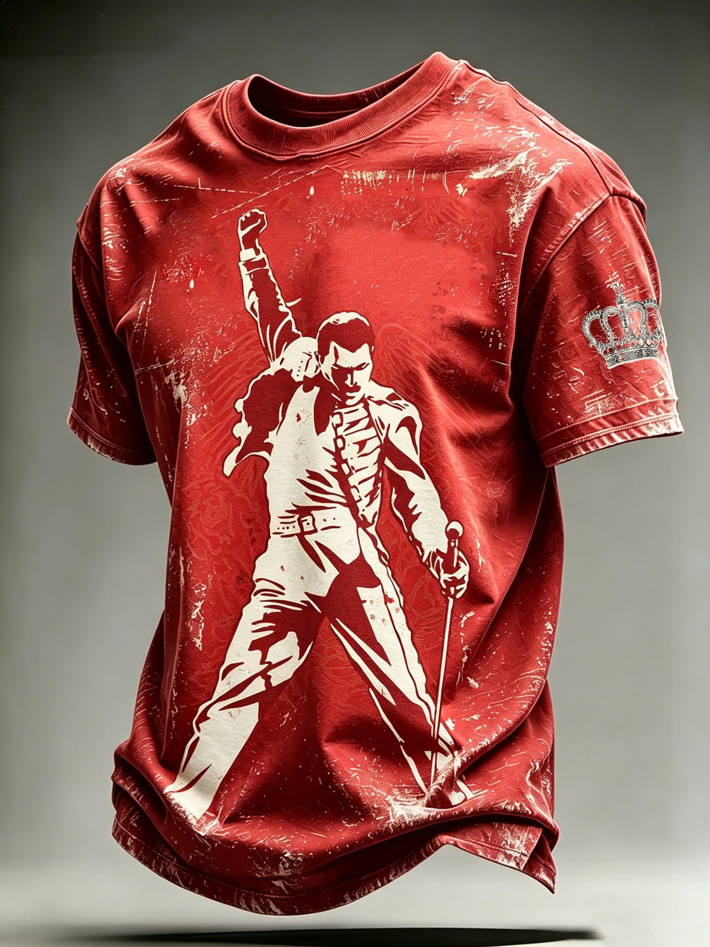 Men's Music-Print Casual Top