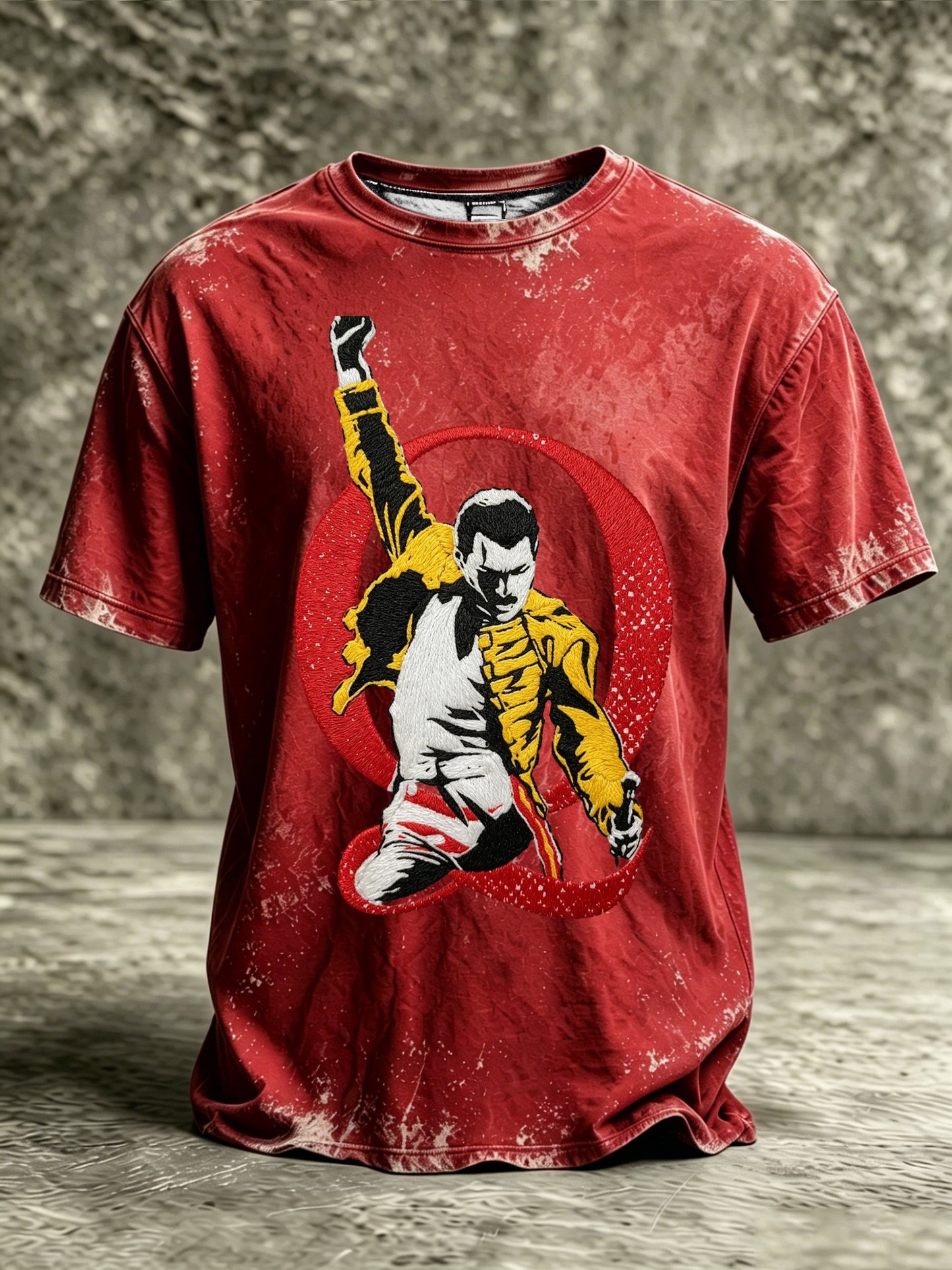 Men's Music-Print Casual Top