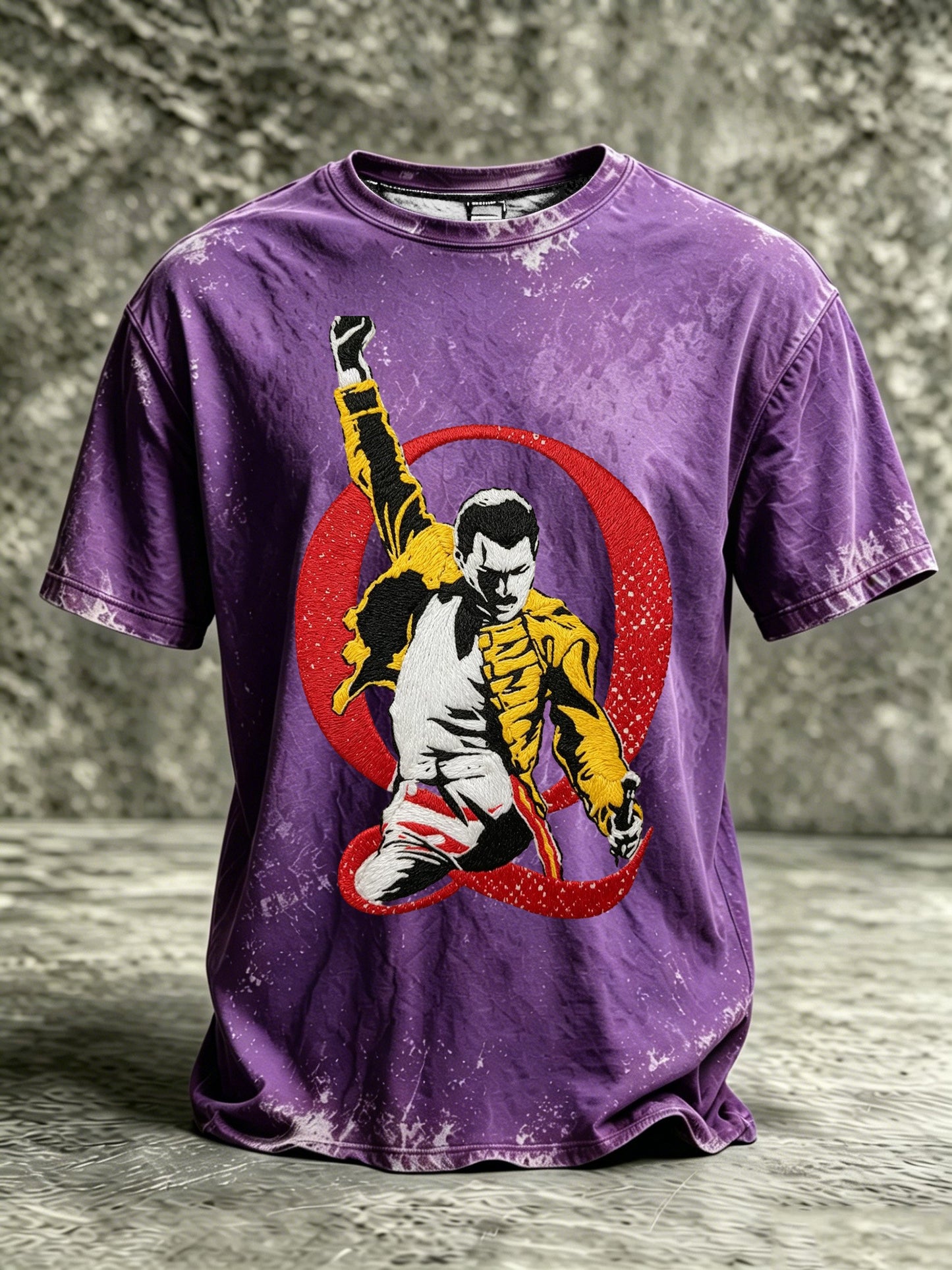 Men's Music-Print Casual Top
