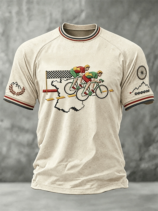 Men's Retro Print Short-Sleeve T-Shirt