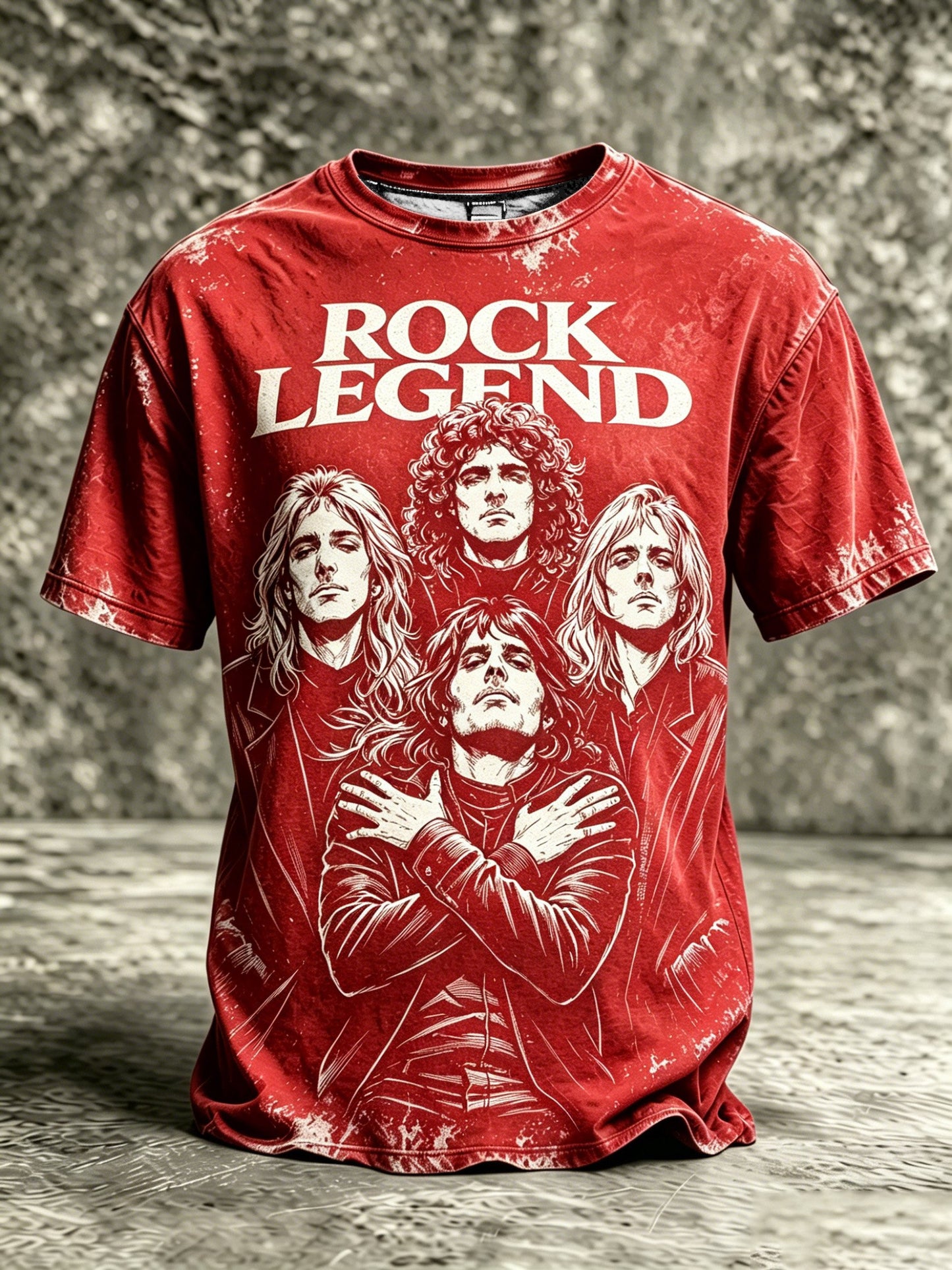 Men's Music-Print Casual Top