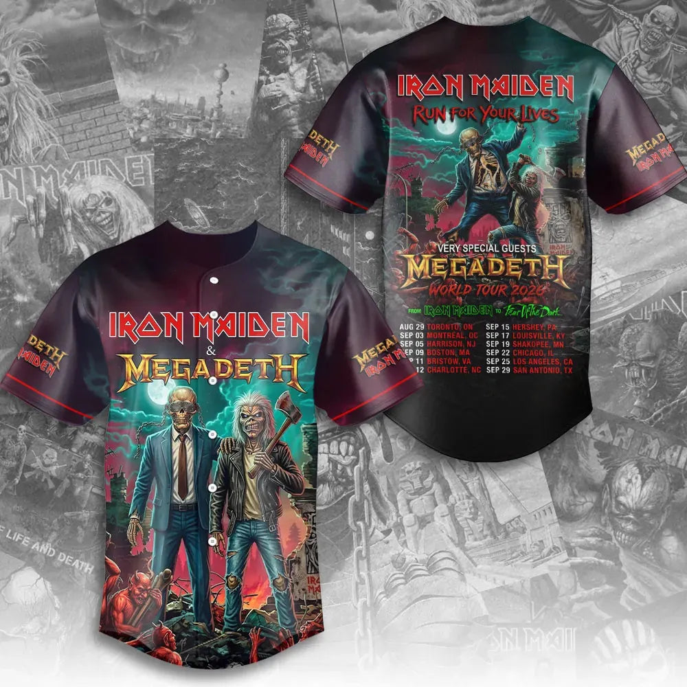Men's American Thrash Metal Band Print Shirt