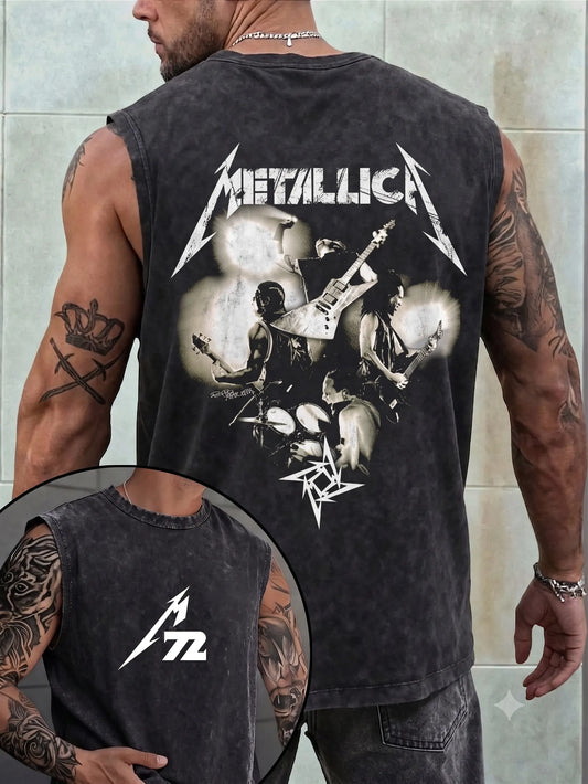 Men's Metallica Fans Print Tank Top