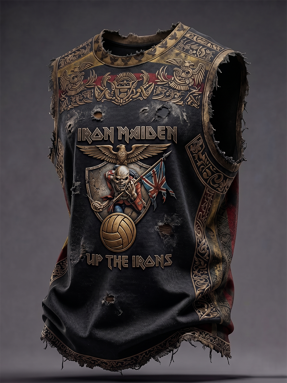 Vintage Iron Maiden Rock Sleeveless Top
