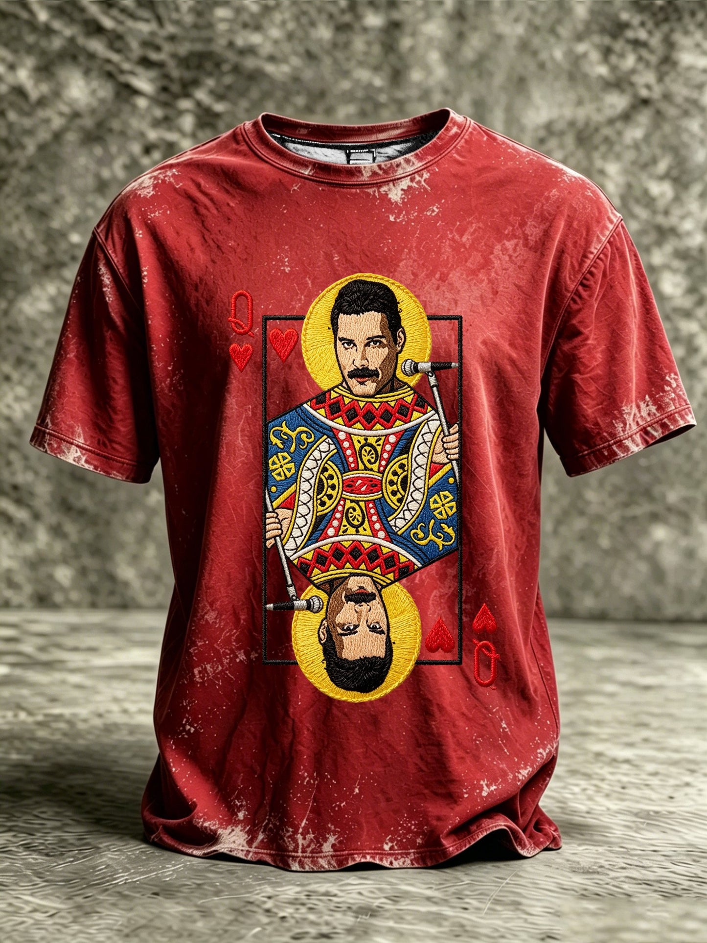 Men's Music-Print Casual Top