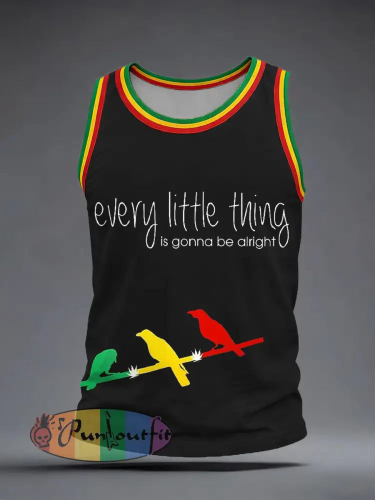 Men's Reggae Music Inspired Print Tank Top