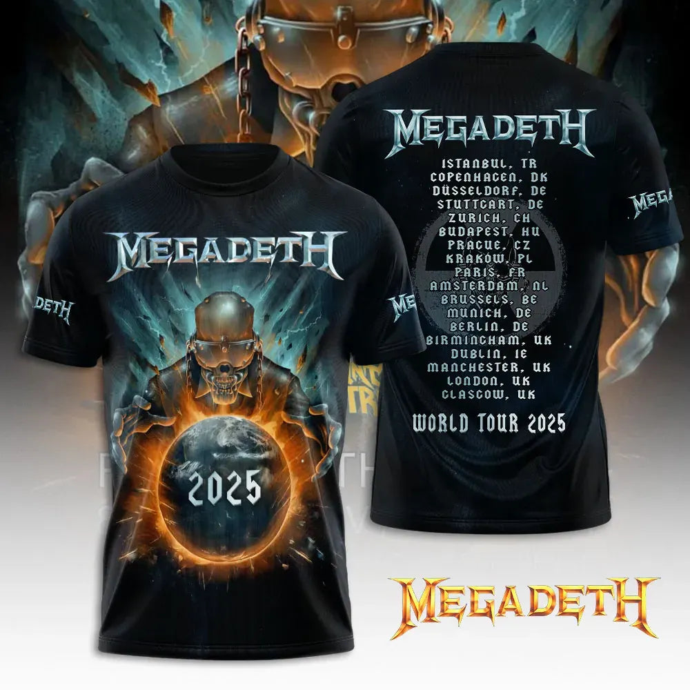 Men's American Thrash Metal Band Short-Sleeve T-Shirt