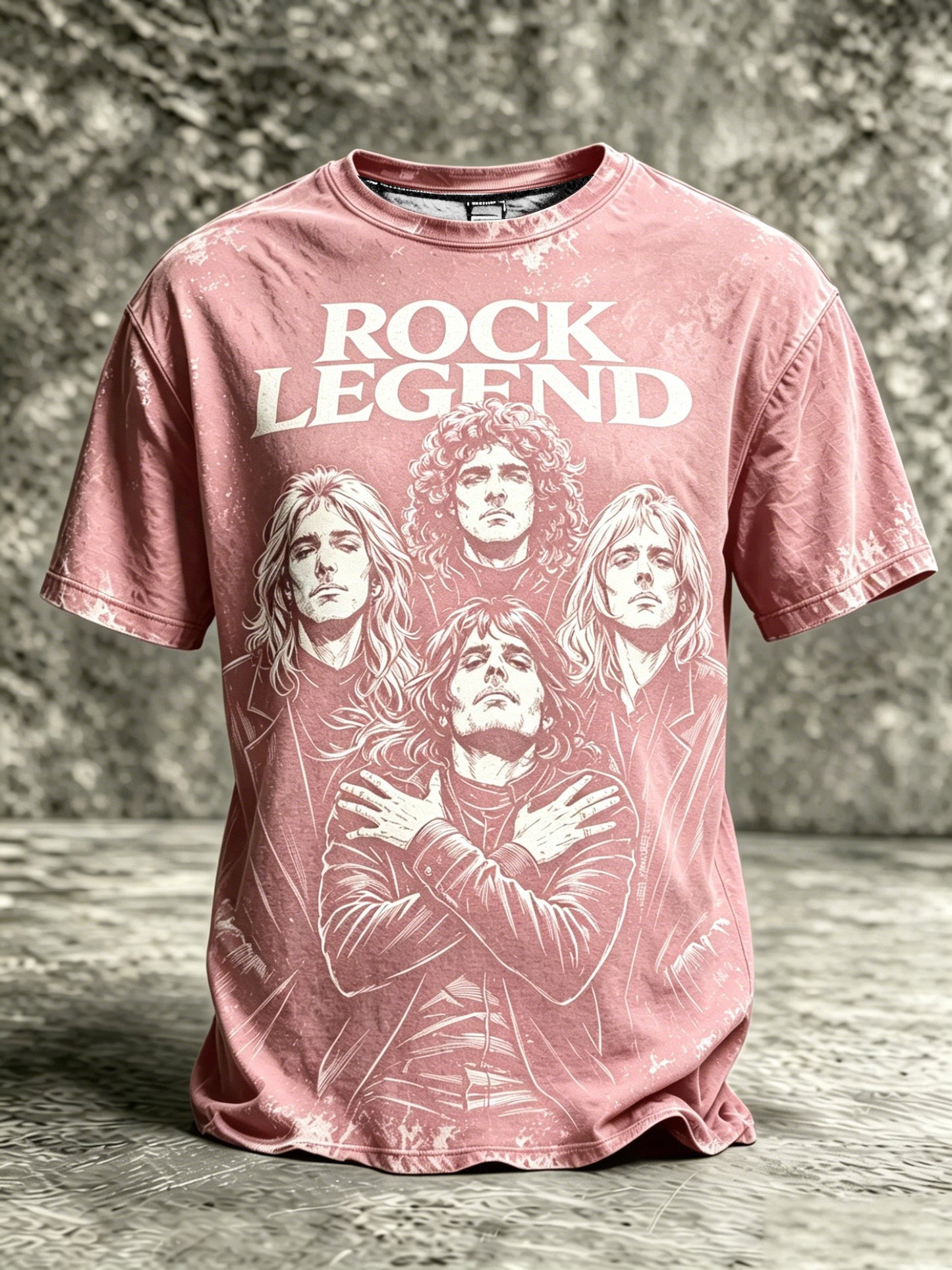Men's Music-Print Casual Top