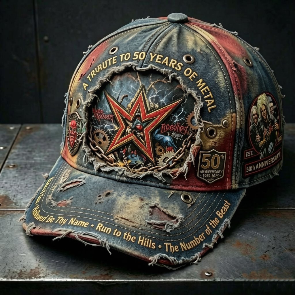 Unisex England Heavy Metal Band 2026 Tour Print Baseball Cap
