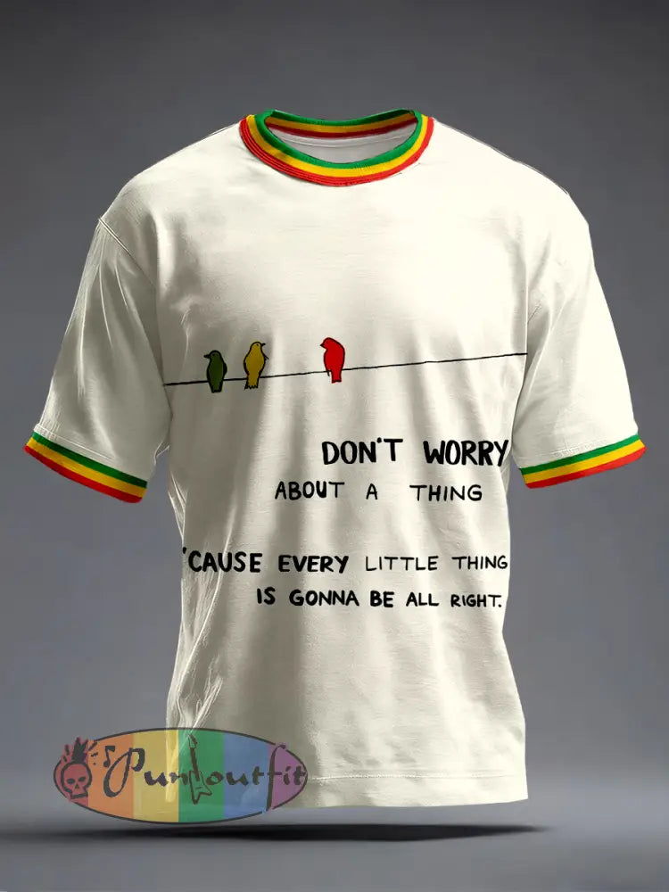 Men's Every Little Thing Is Gonna Be Alright Print T-Shirt