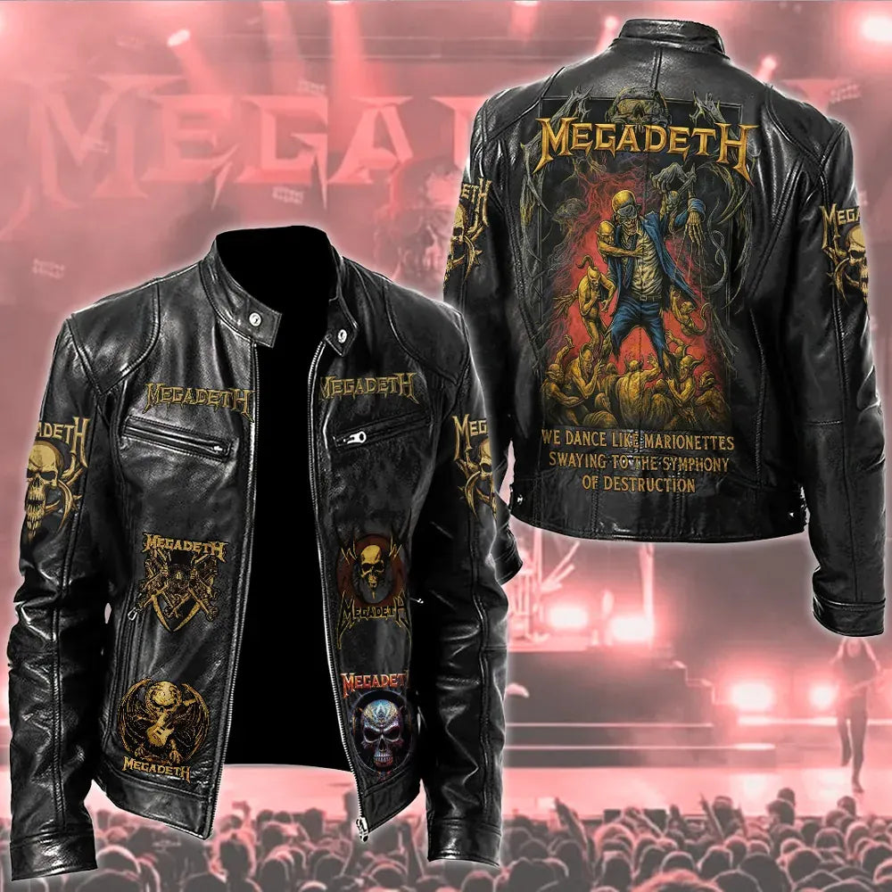 Men's American Thrash Metal Band Print Jacket