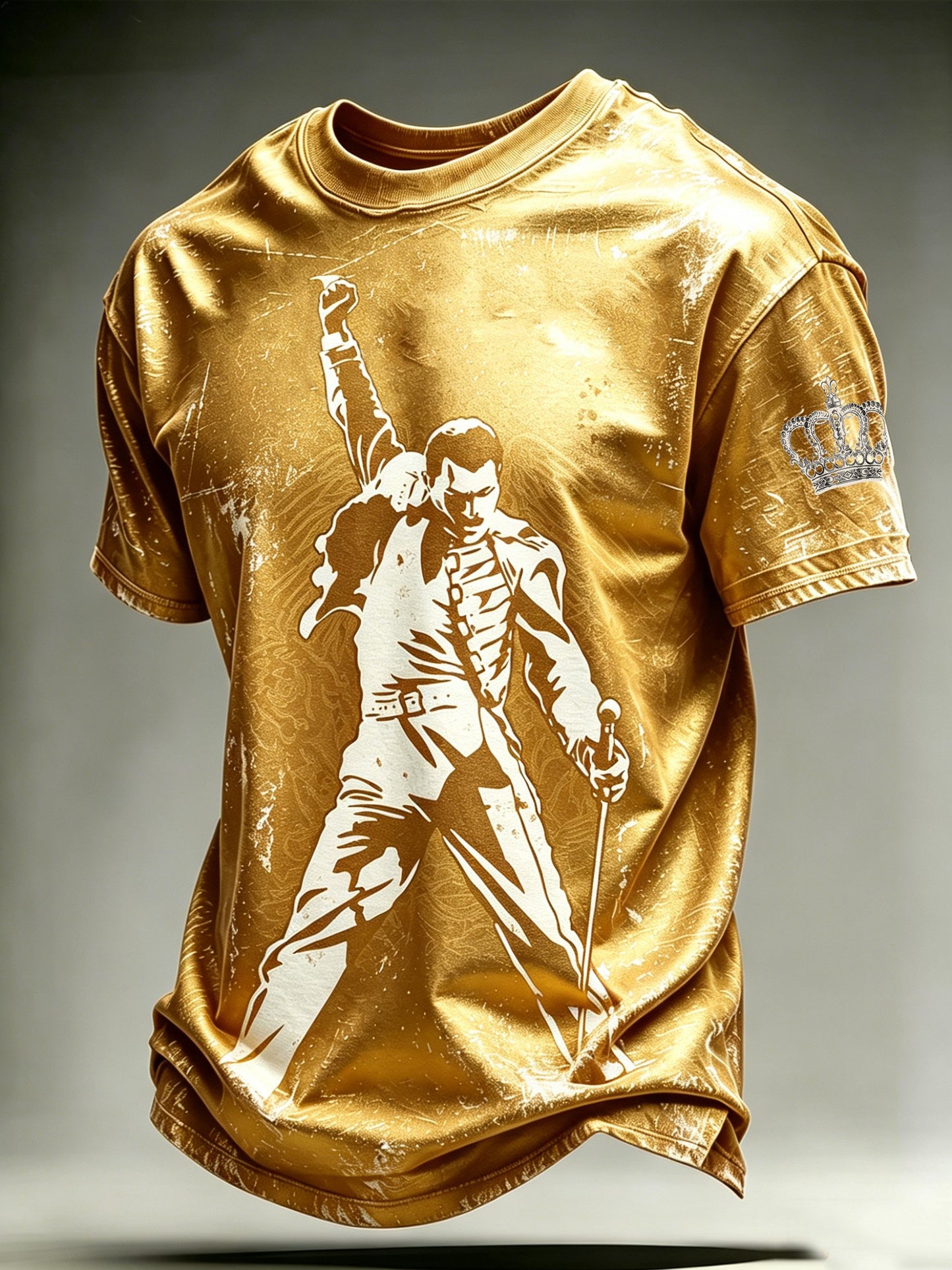 Men's Music-Print Casual Top