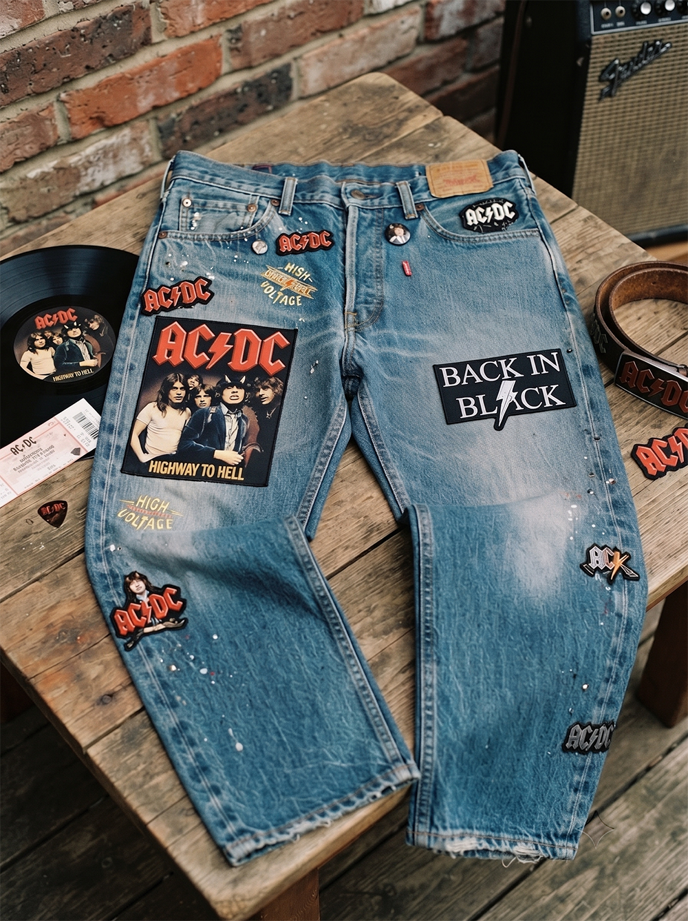 AC/DC Fan Edition Vintage-Fit Jeans