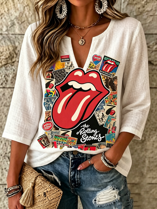Women's Rolling Stones Print Shirt