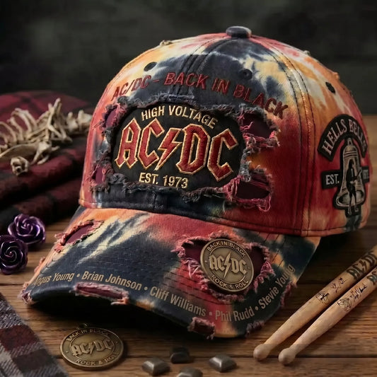Vintage AC/DC Rock Band Fan Hat