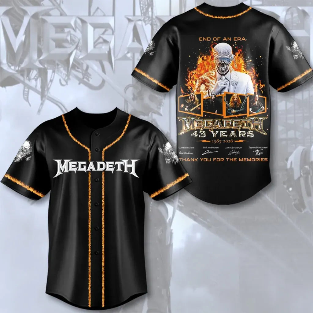 Men's American Thrash Metal Band Print Shirt