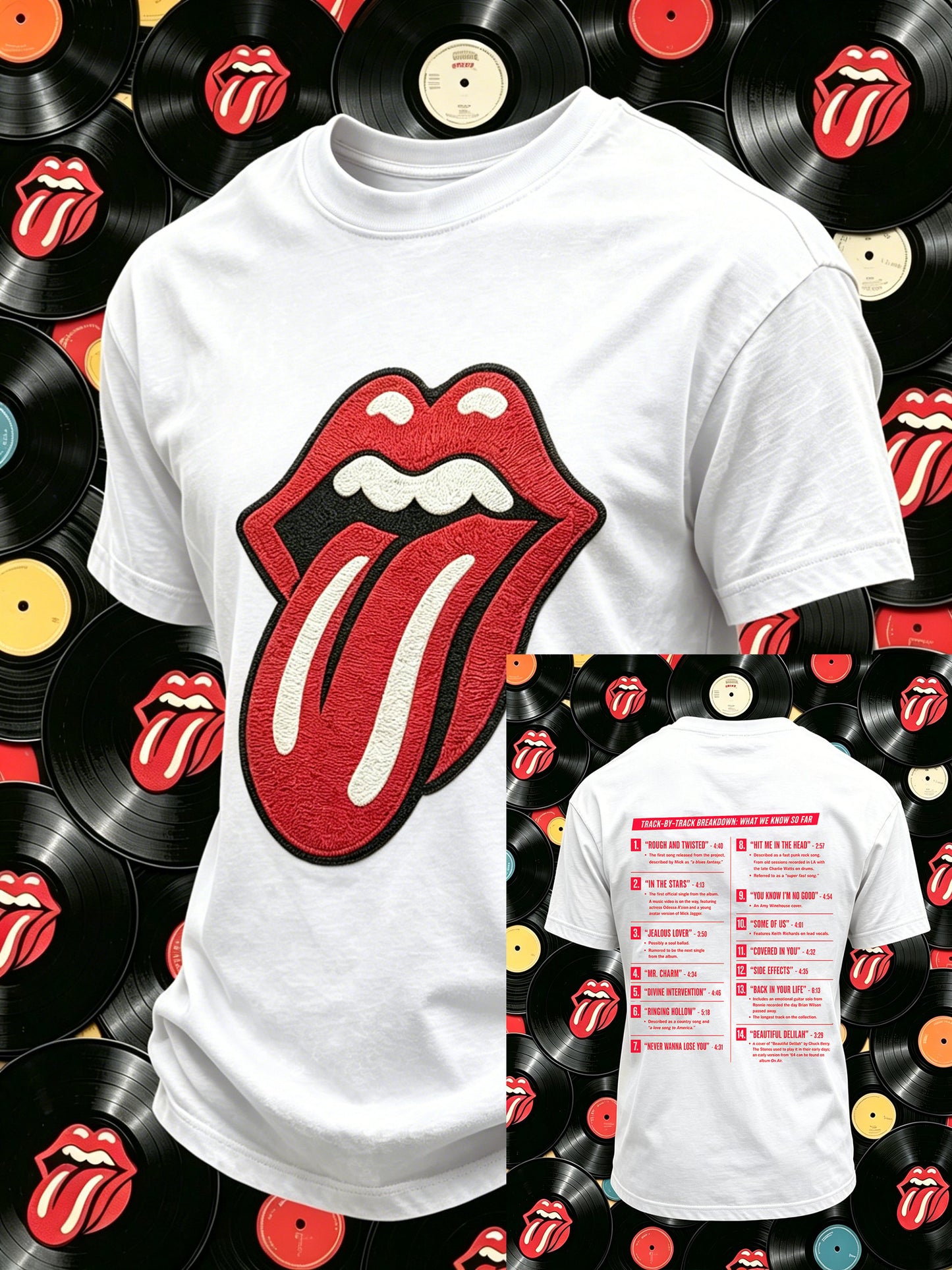 Men's Rock Band Tongue T-Shirt