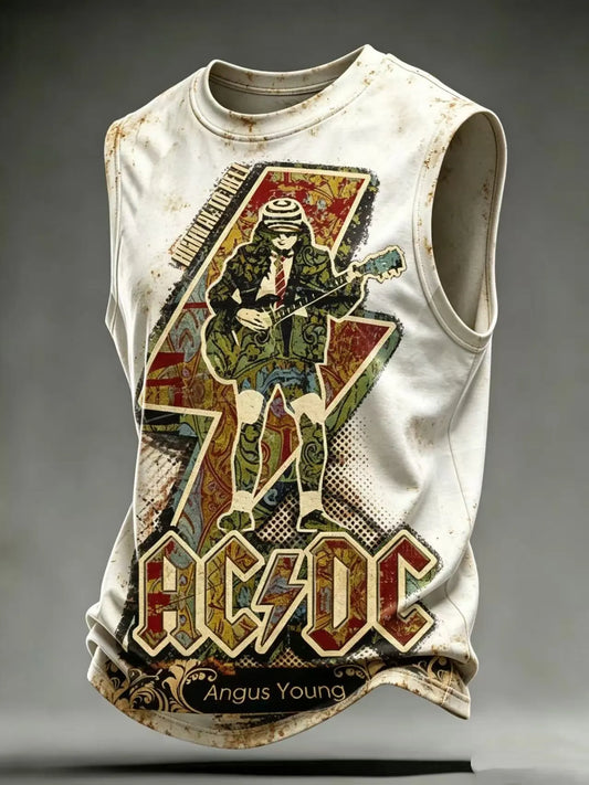 Men's ACDC Fans Print Tank Top