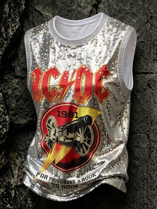 Women's ACDC Print Tank Top