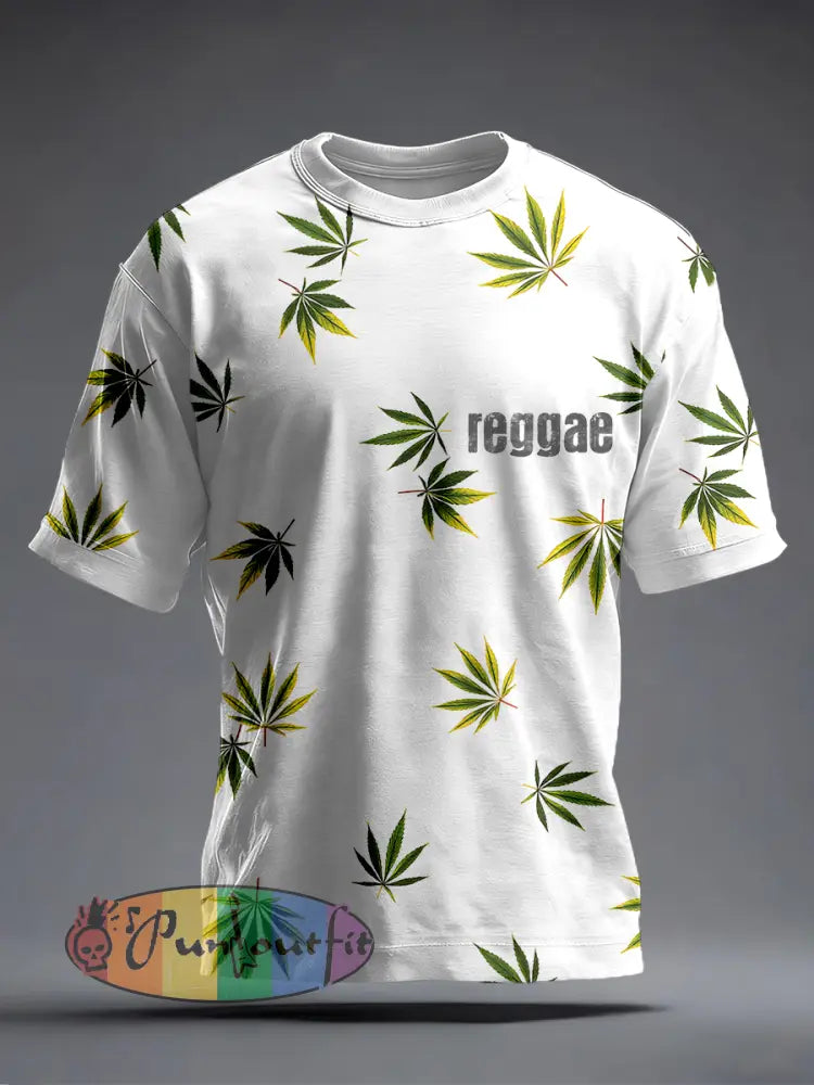 Men's Reggae Music Inspired Print T-Shirt