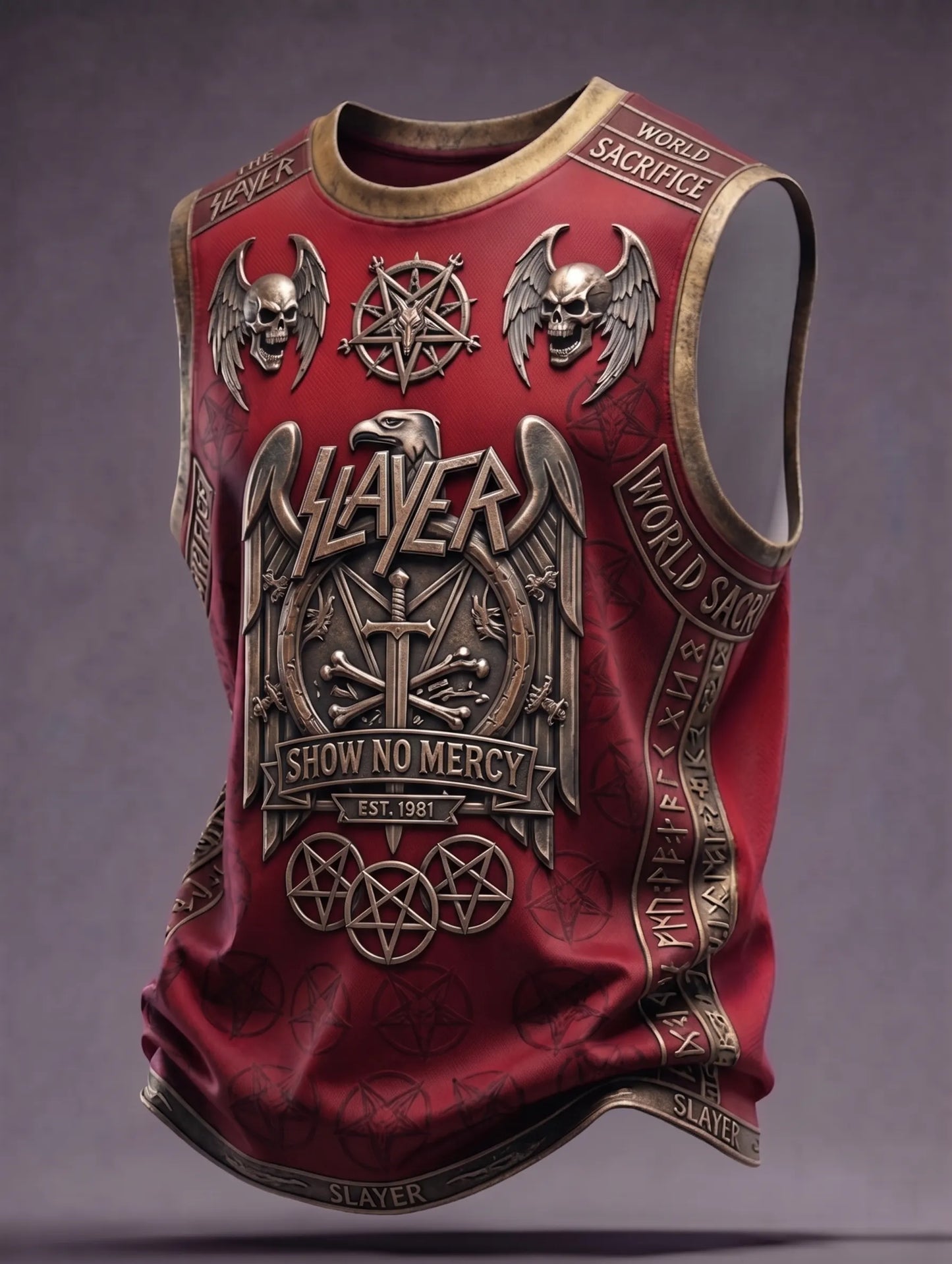 Men's Slayer Fans Print Tank Top