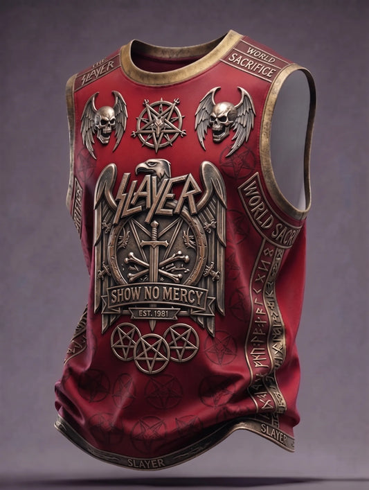 Men's Slayer Fans Print Tank Top