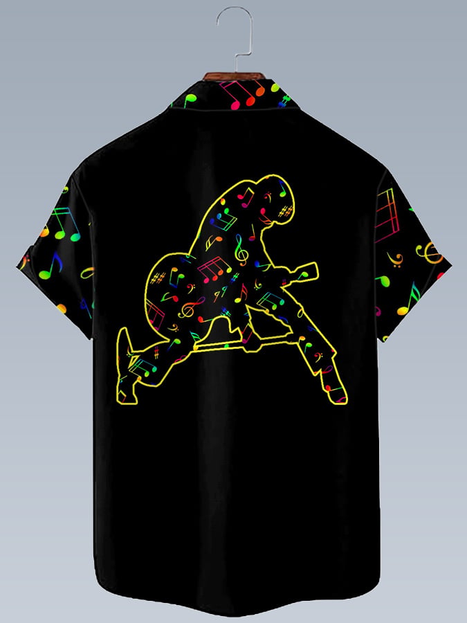 Men's Music Festival Printed Shirt