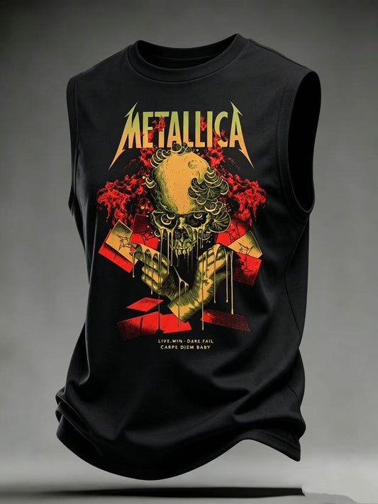 Men's Metallica Fans Print Tank Top
