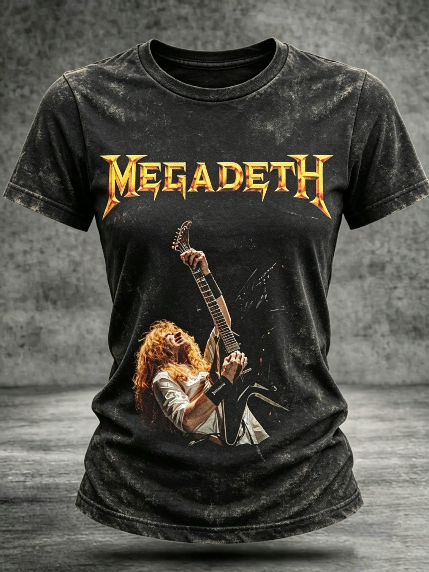Women's Casual American Thrash Metal Band Print T-Shirt