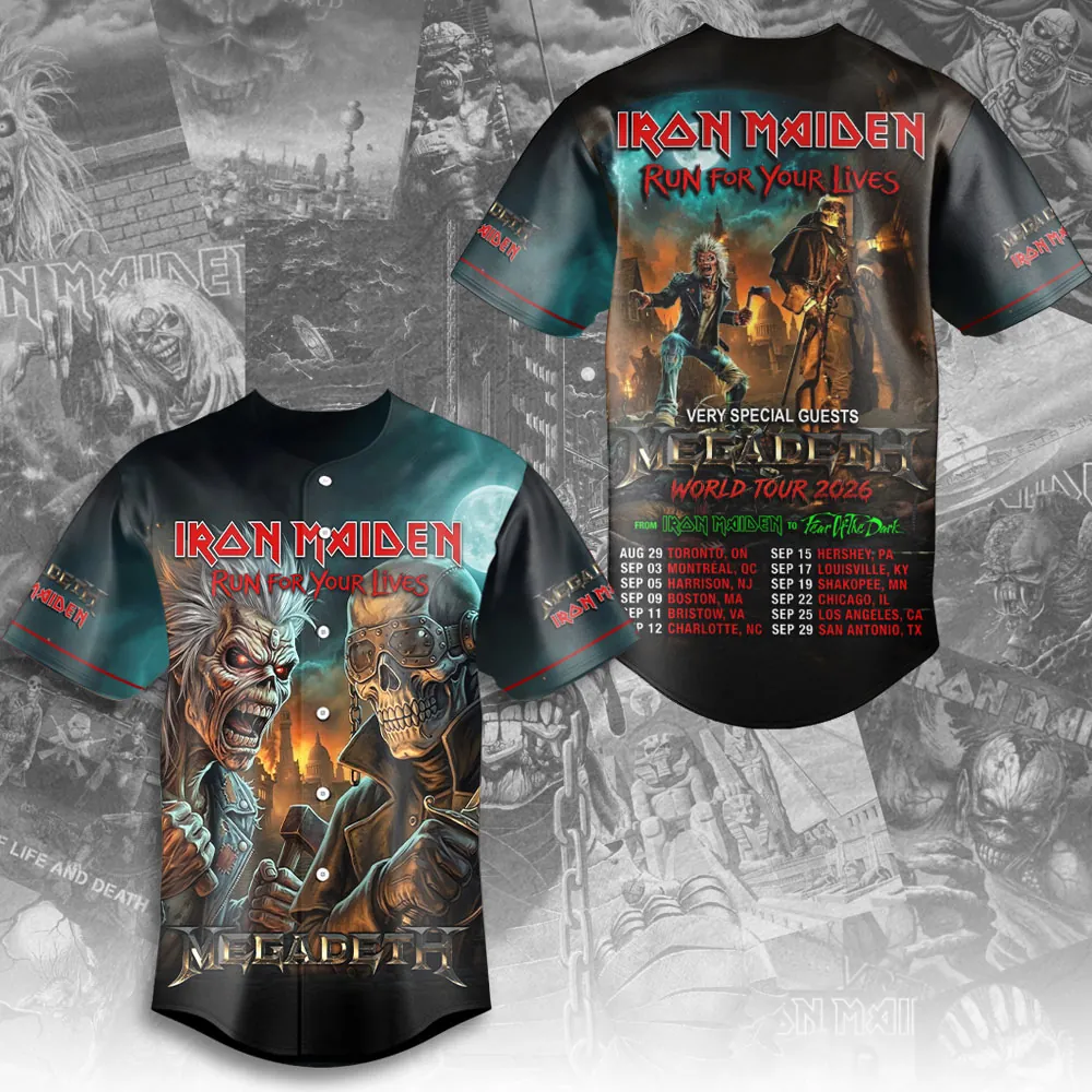 Men's American Thrash Metal Band Print Shirt