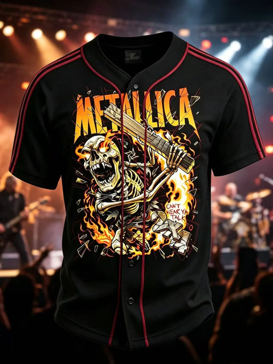 Men's Metallica Fans Print Shirt