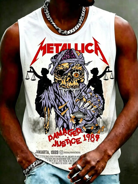 Men's Metallica Fans Print Tank Top