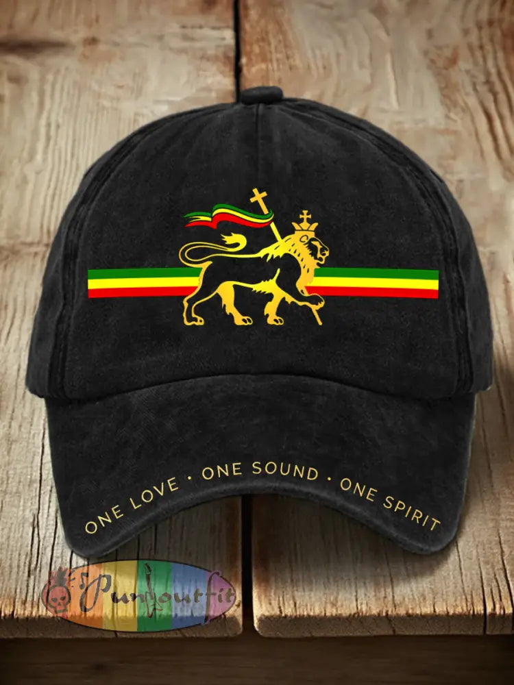 Unisex Reggae Inspired Lion Print Hat