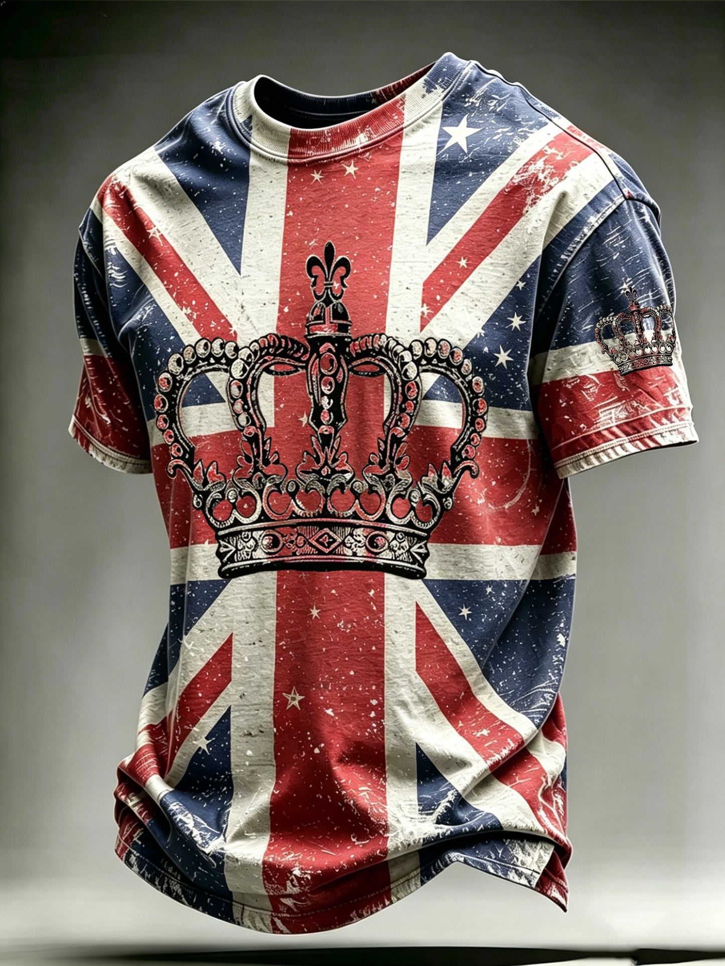 Men's Music-Print Casual Top