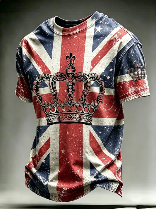 Men's Music-Print Casual Top