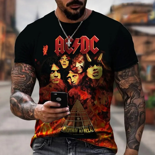 AC/DC Rock Band Fan Retro T-Shirt