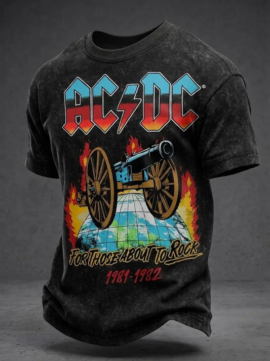 AC/DC Rock Band Fan Retro T-Shirt