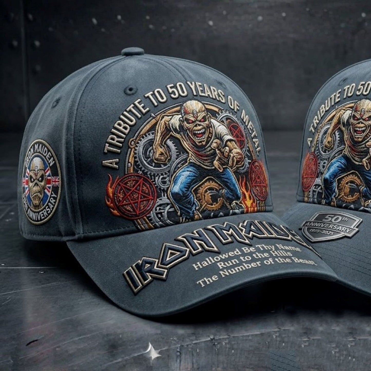 Unisex England Heavy Metal Band 2026 Tour Print Baseball Cap
