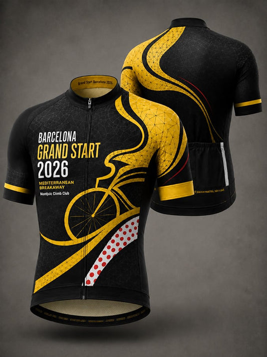 Maillot de cyclisme imprimé Tour de France pour hommes